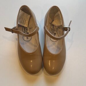 Revolution Kids Beige Mary Jane Tap Dance Shoes